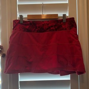 Lululemon red skirt